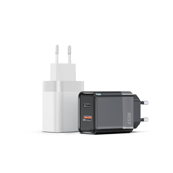 45W GaN Wall Charger USB-A to USB-C