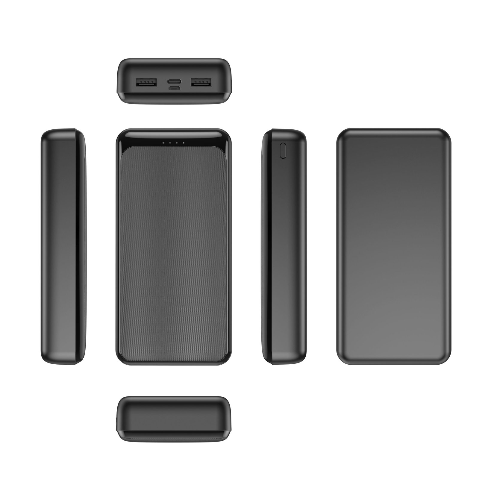 K8-SQ power bank technical multi-view