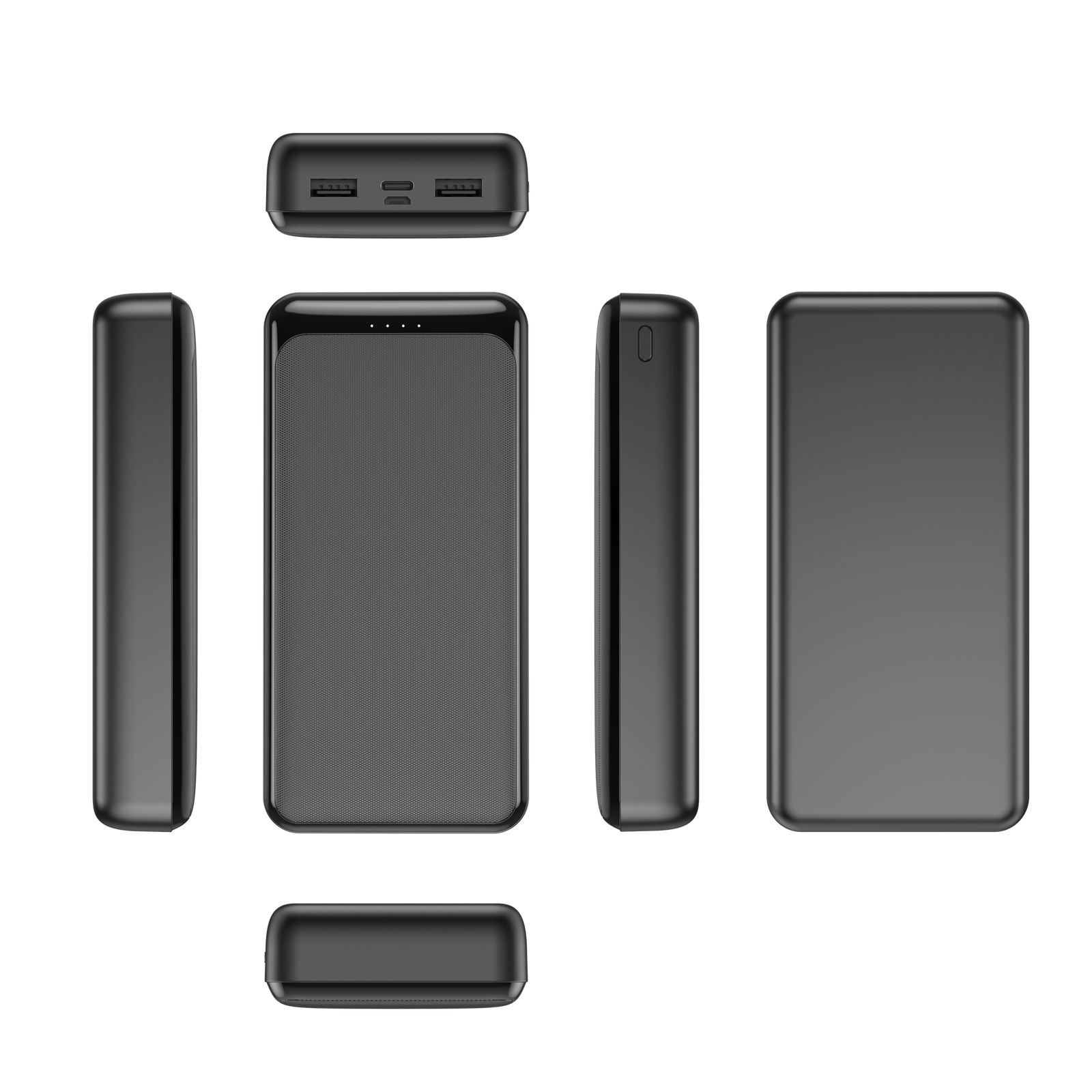 K8-SQ power bank technical multi-view