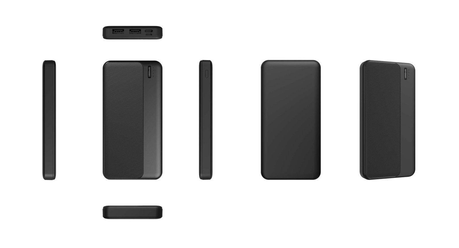 Q6-6 power bank technical multi-view